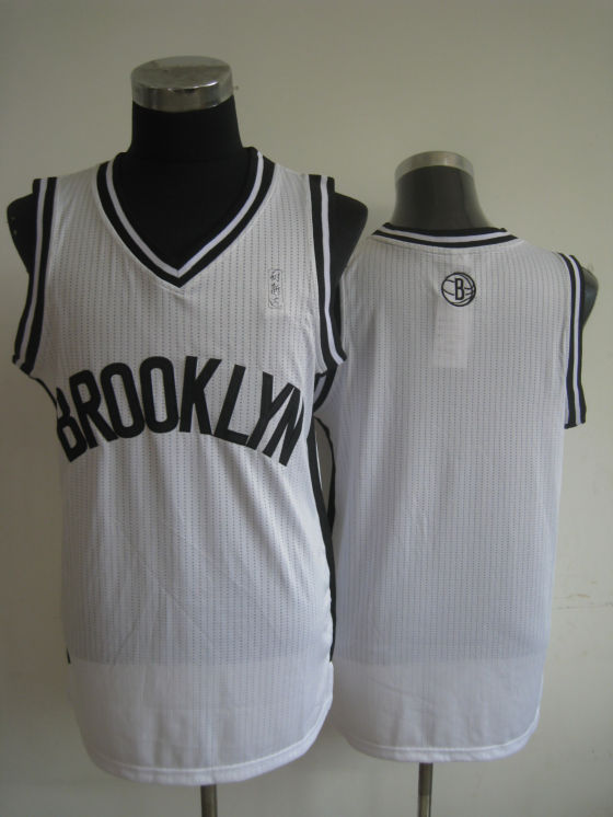 NBA Brooklyn Nets Blank Authentic White Jersey